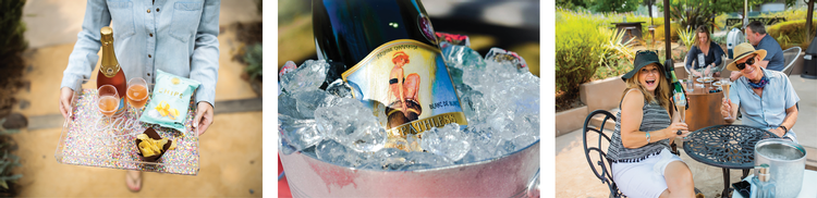 Photos of people enjoying Breathless Wines