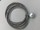 Single Gray Pearl Slate Piano Wire Bracelet - View 2