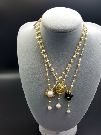 Chanel Button Necklace L