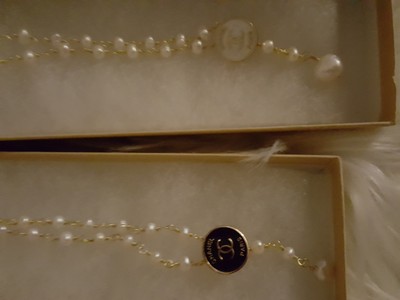 Chanel Button Necklace S