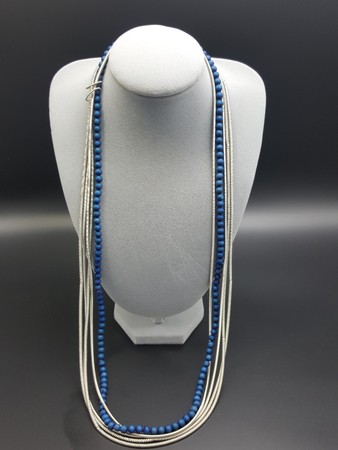 Blue Geode Stones Necklace