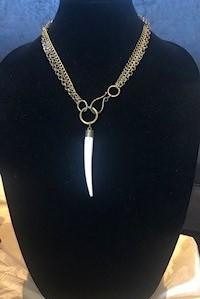 Talisman bone Antler Necklace