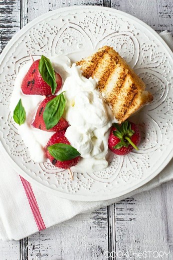 Grilled Strawberry Shortcake